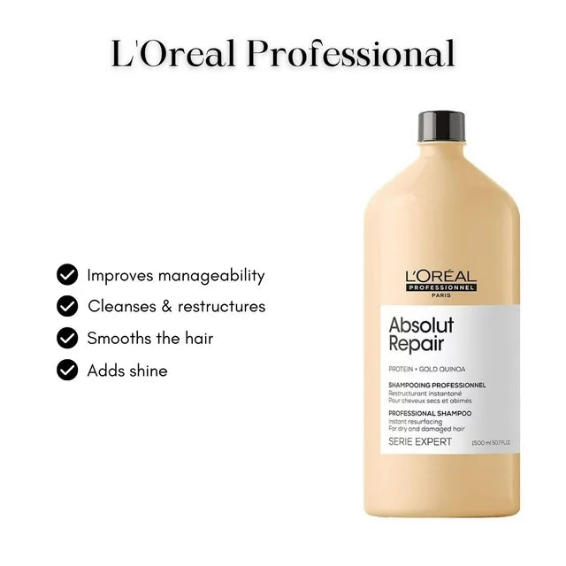 L'Oréal Professionnel Serie Expert Absolut Repair Shampoo 1500ml & Conditioner 750ml Set