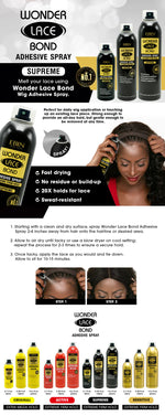 Ebin Wonder Lace Bond Wig Adhesive Spray Supreme 420ml