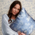 Kitsch Bridgerton X Satin Pillowcase in Garden Toile