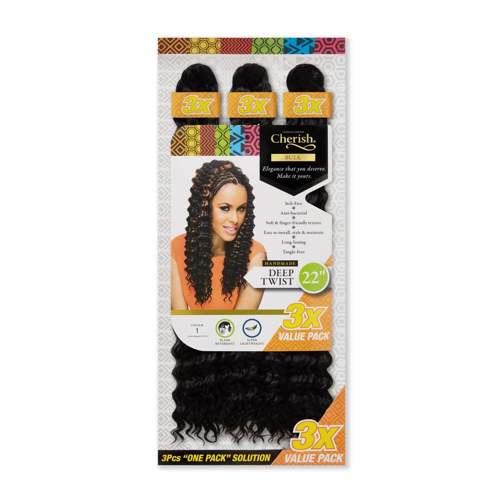 Cherish Ultimate Comfort Deep Twist Bulk 3X Pack 22"