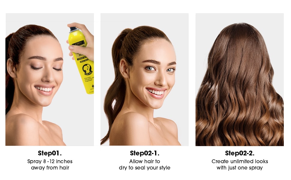 Ebin Wonder Ponytail Bond Freeze Spray Extra Mega Hold 245ml