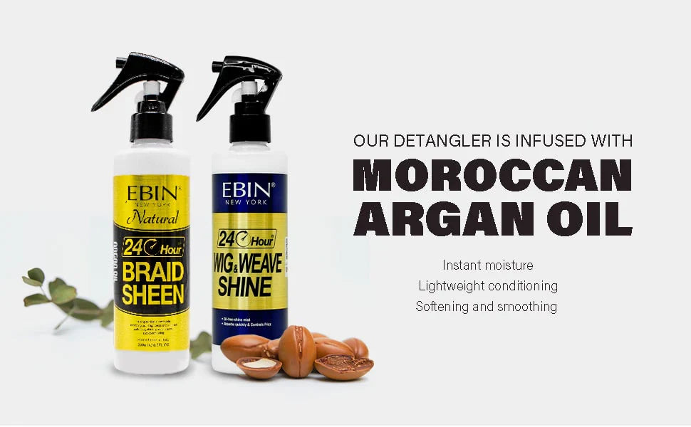 Ebin 24 Hour Argan Oil Wig & Weave Shine Spray 250ml