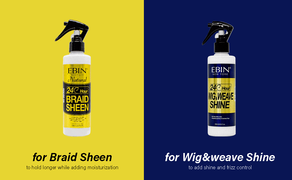 Ebin 24 Hour Argan Oil Wig & Weave Shine Spray 250ml