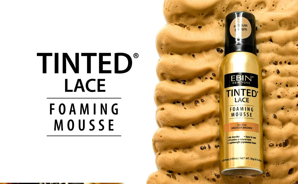 Ebin Tinted Lace Foaming Mousse Dark Brown 100ml/3.38oz