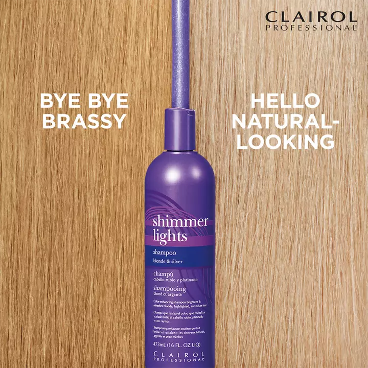 Clairol Shimmer Lights Shampoo for Blonde & Silver Hair 236ml