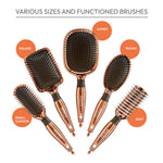Red By Kiss Rose Gold Chrome Paddle Brush Vent  Beautiful Rose Gold Chrome Finish