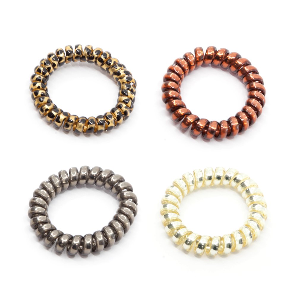 LA MODA METALLIC NO KINKS PONYTAILERS