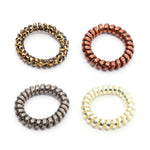 LA MODA METALLIC NO KINKS PONYTAILERS