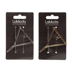 LA MODA METALLIC TRIANGLE CLIP