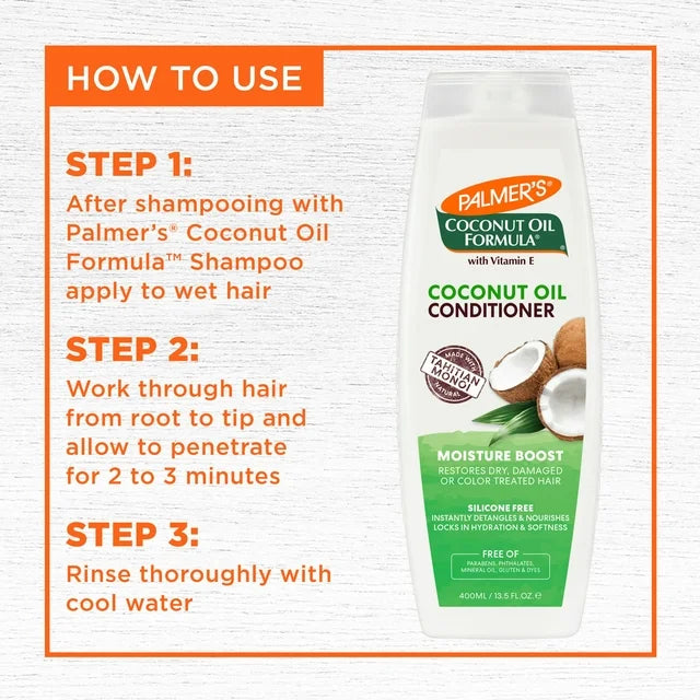 Palmer's Coconut Oil Formula Coconut Oil Moisture Boost Conditioner 400ml
