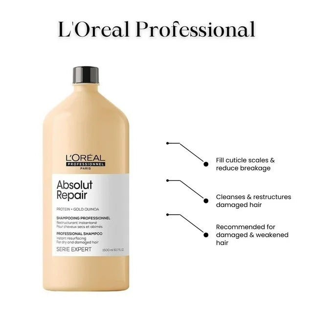 L'Oréal Professionnel Serie Expert Absolut Repair Shampoo 1500ml & Conditioner 750ml Set