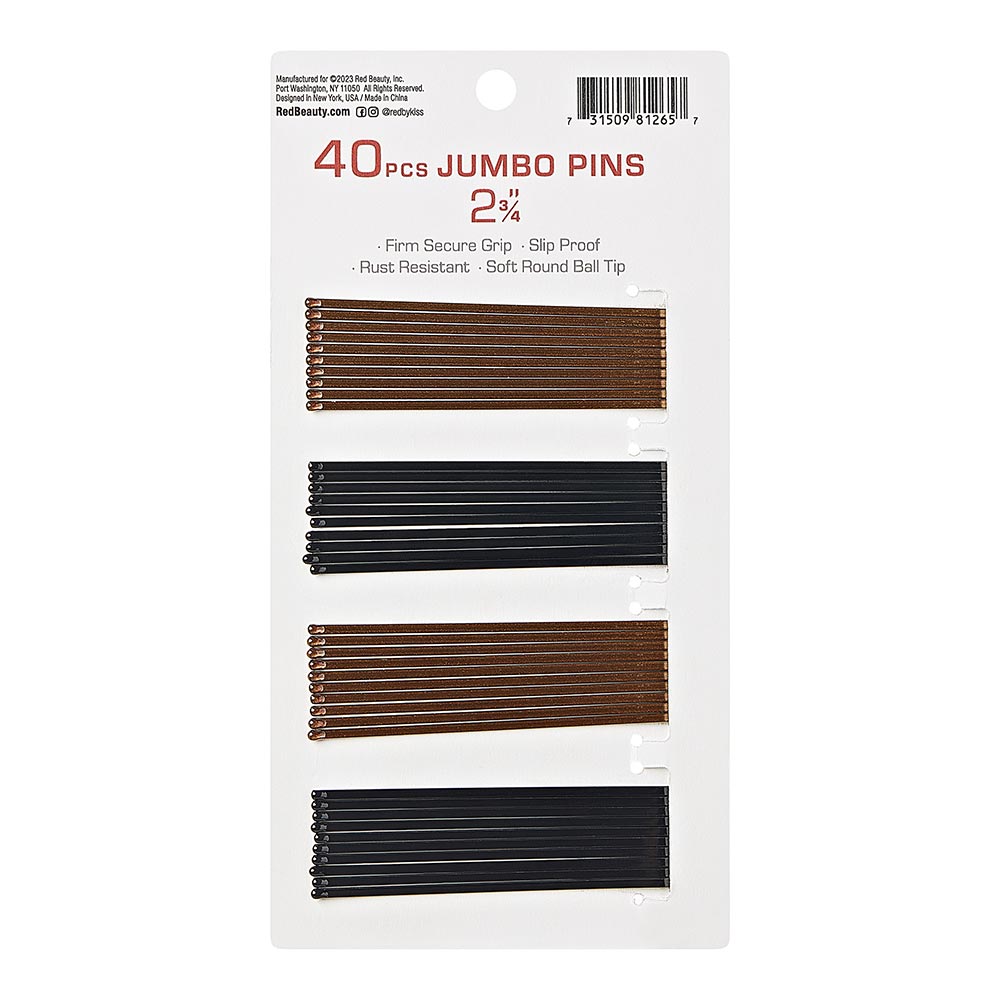Red By Kiss  Bob Pins   Bronze black 2 3/4" 40 PCS