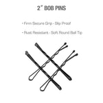 Red By Kiss  Bob Pins 2"-INCH