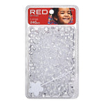 Red By Kiss Large Hair Beads (240pcs)