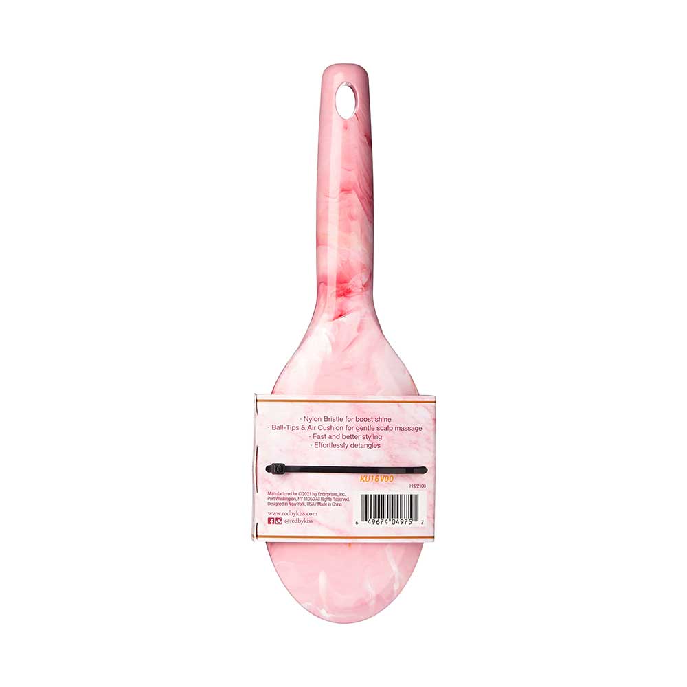 Red By Kiss Marblous Paddle Round Brush  For Great Hair Day, Everyday!