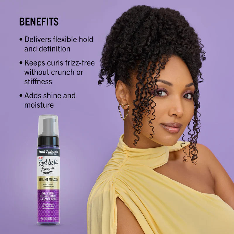 Aunt Jackie's Curls & coils Curl La La Foam-a-licious Styling Mousse 251ml/8.5oz