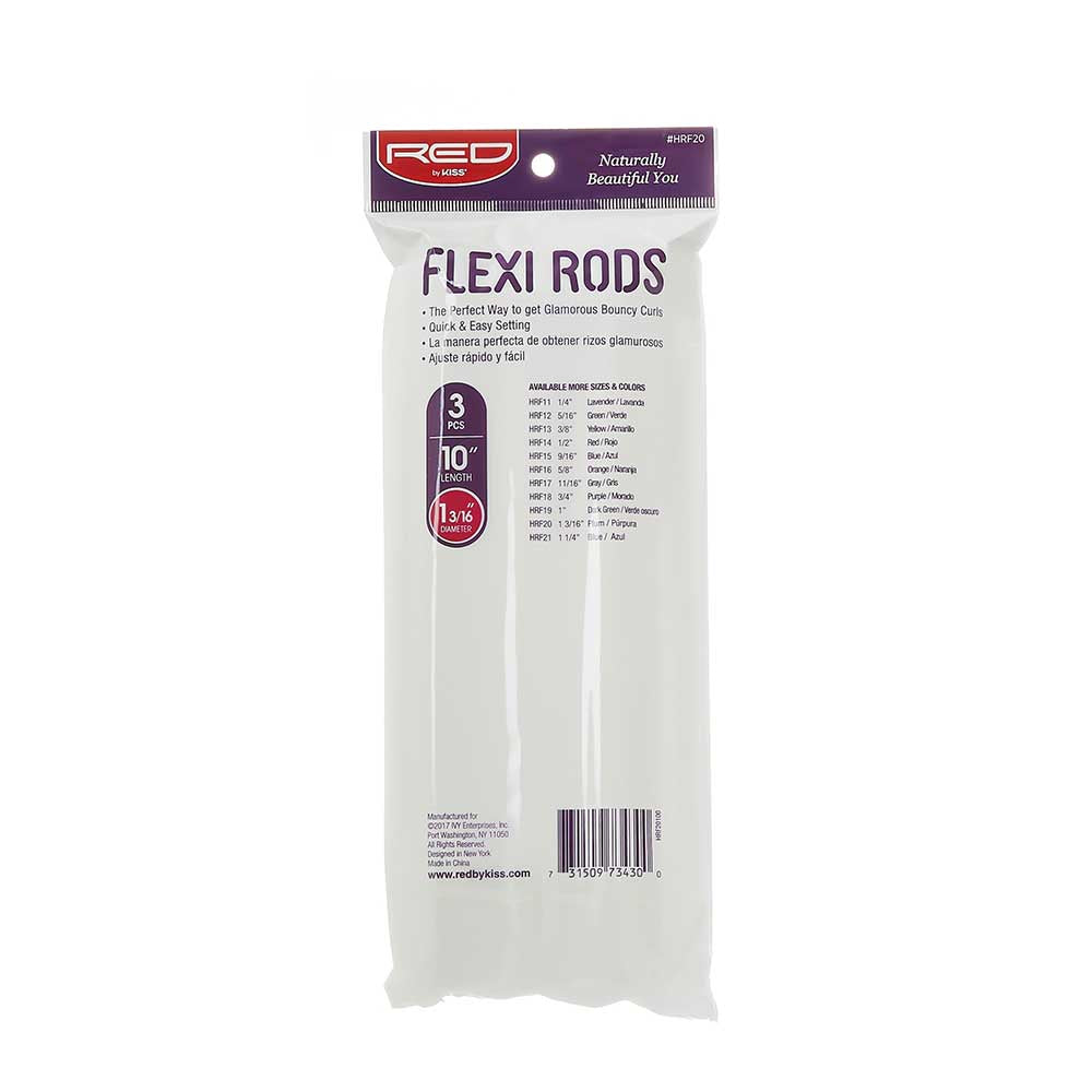 Red By Kiss Flexi Rods 10″ Length Plum