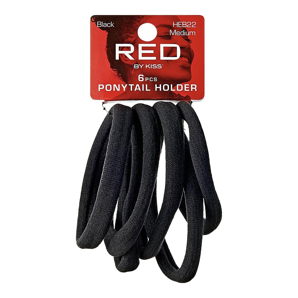 Red By Kiss Ponytail Holder Medium black