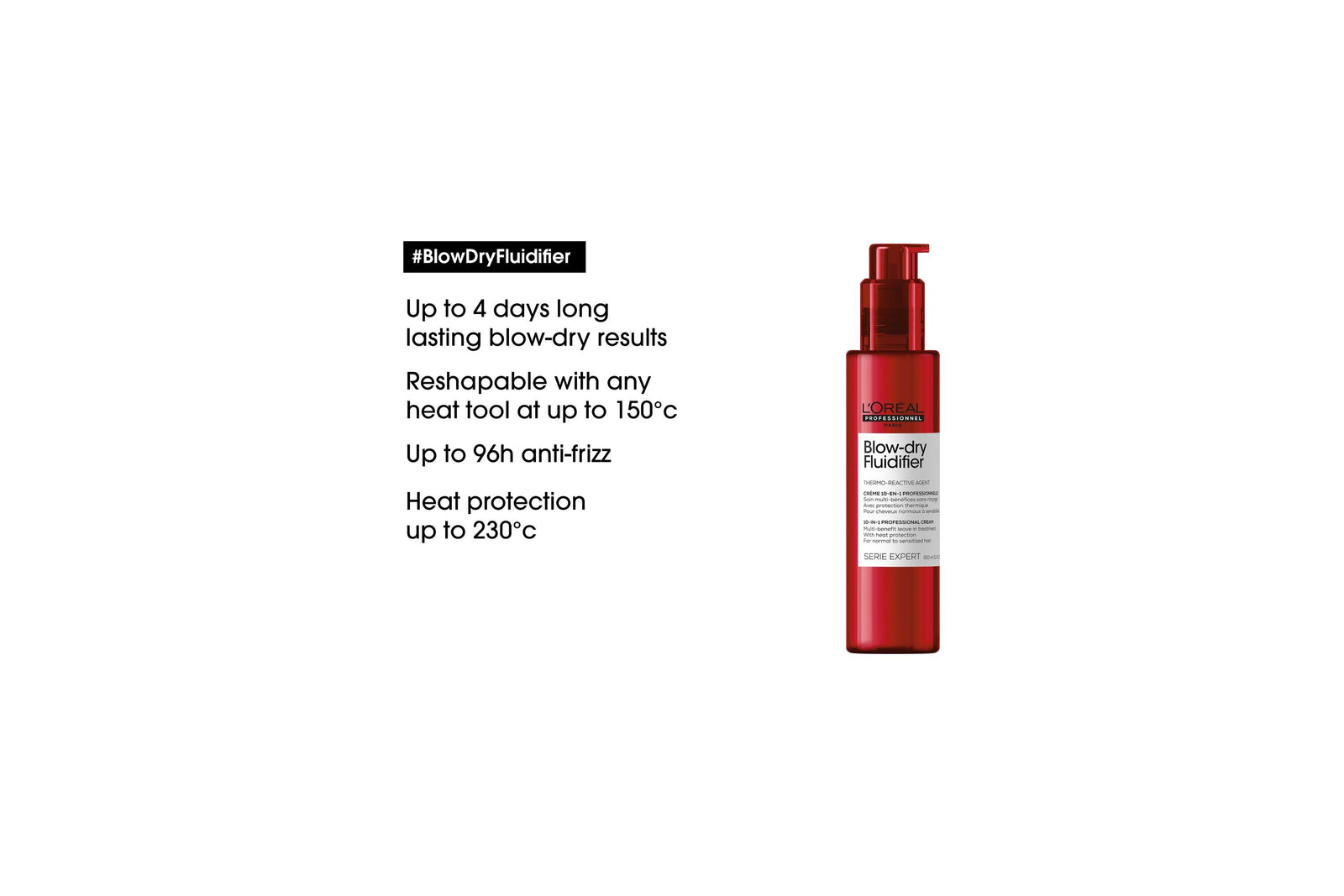 L'ORÉAL PROFESSIONNEL  BLOW-DRY FLUIDIFIER MULTI-BENEFIT BLOWDRY CREAM 150ML