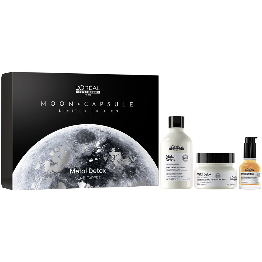 L’Oréal Professionnel Metal Detox Trio – Shampoo 300ml, Mask 250ml & Oil 50ml