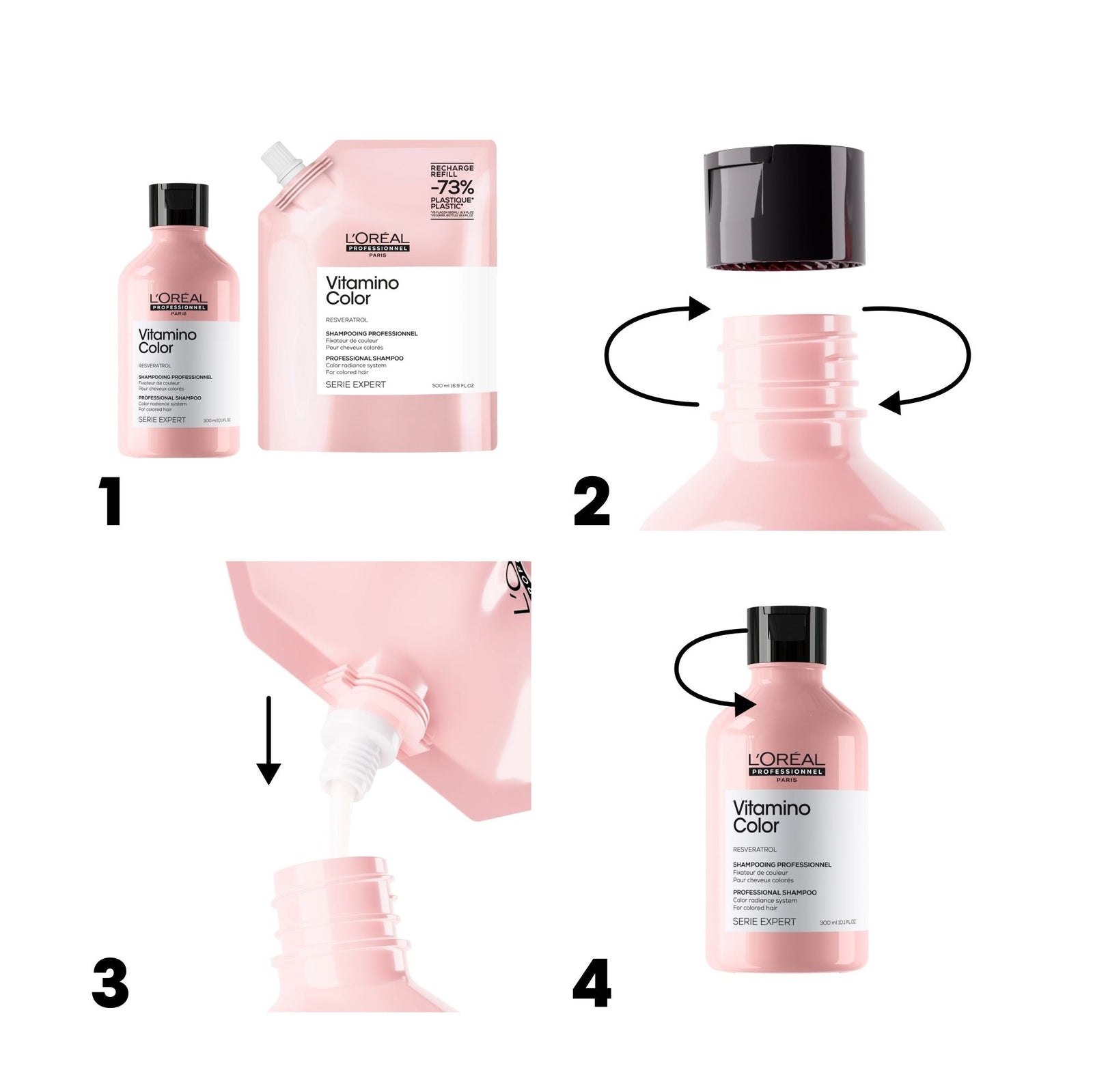 L'Oréal Professionnel Vitamino Color Shampoo Refill 500ml