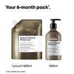 L’Oréal Professional Absolut Repair Molecular Shampoo Refill Pouch 500ml