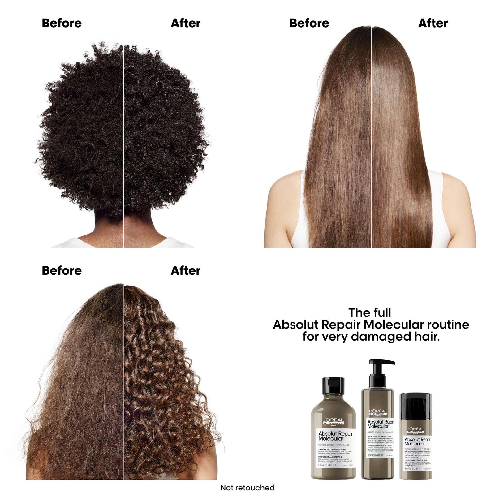 L’Oréal Professional Absolut Repair Molecular Shampoo Refill Pouch 500ml