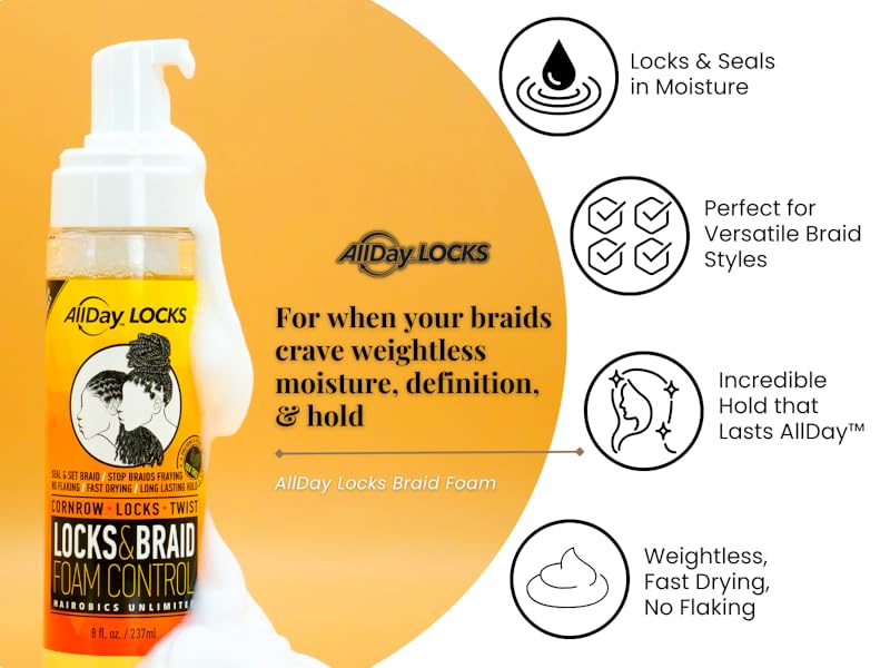 AllDay Locks Locks & Braid Foam Control 237ml/8oz
