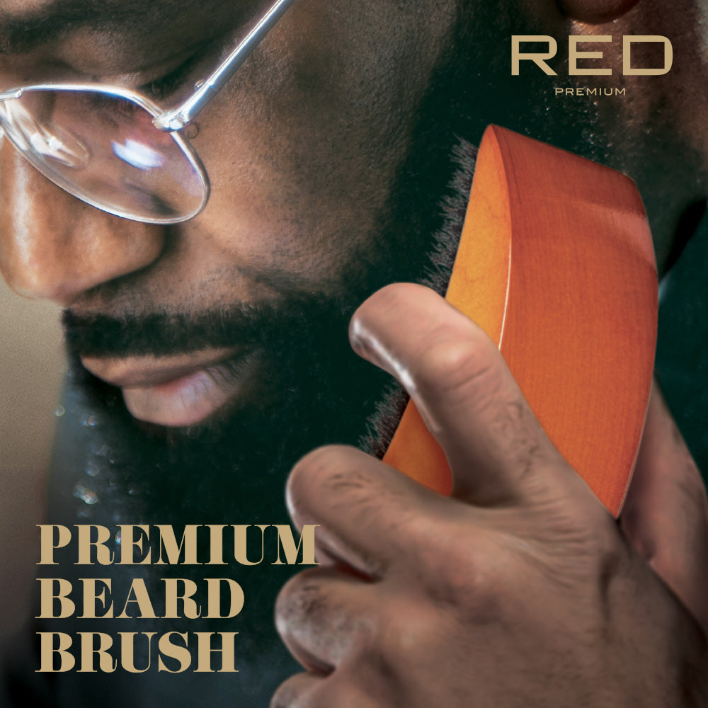 Red By Kiss Premium Beard Medium Soft Moon Shape Brush
