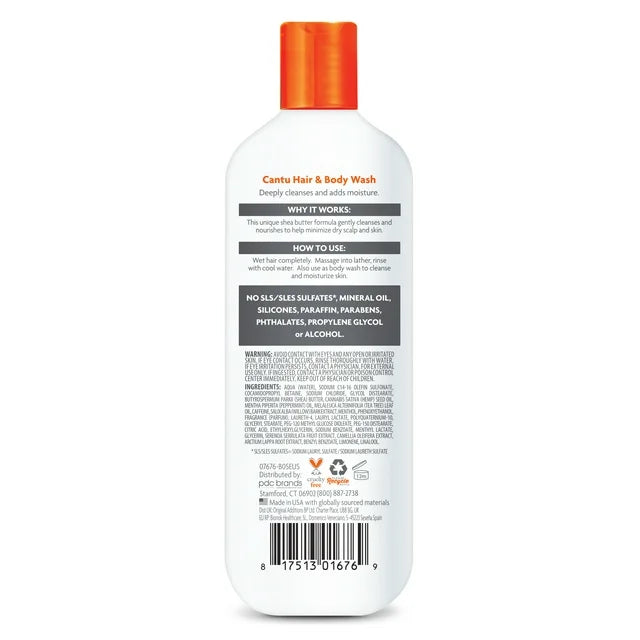 Cantu for Men 2-in-1 Hair & Body Wash 400ml/13.5oz