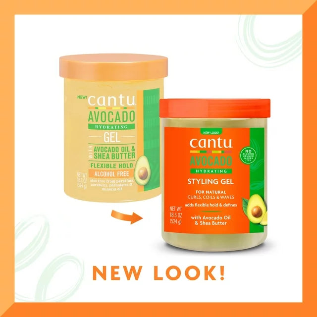 Cantu Avocado Paraben-Free Hydrating Styling Gel 524g/18.5oz