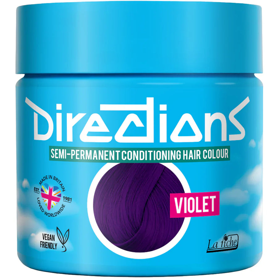 DIRECTIONS Violet Semi-permanent hair colour 100ml