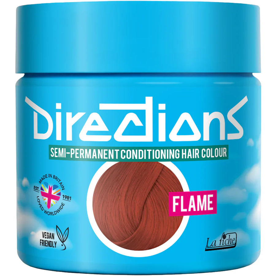 DIRECTIONS Flame Semi-permanent hair colour 100ml