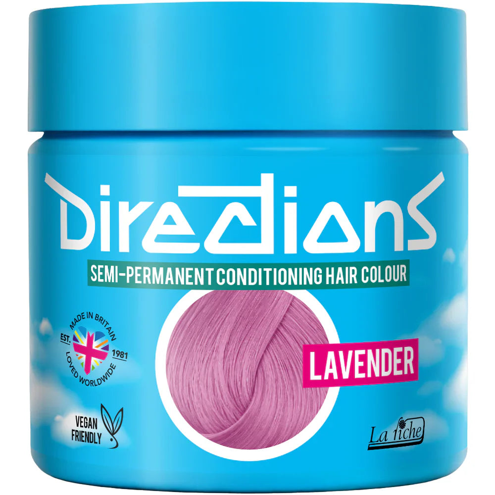DIRECTIONS Lavender Semi-permanent hair colour 100ml