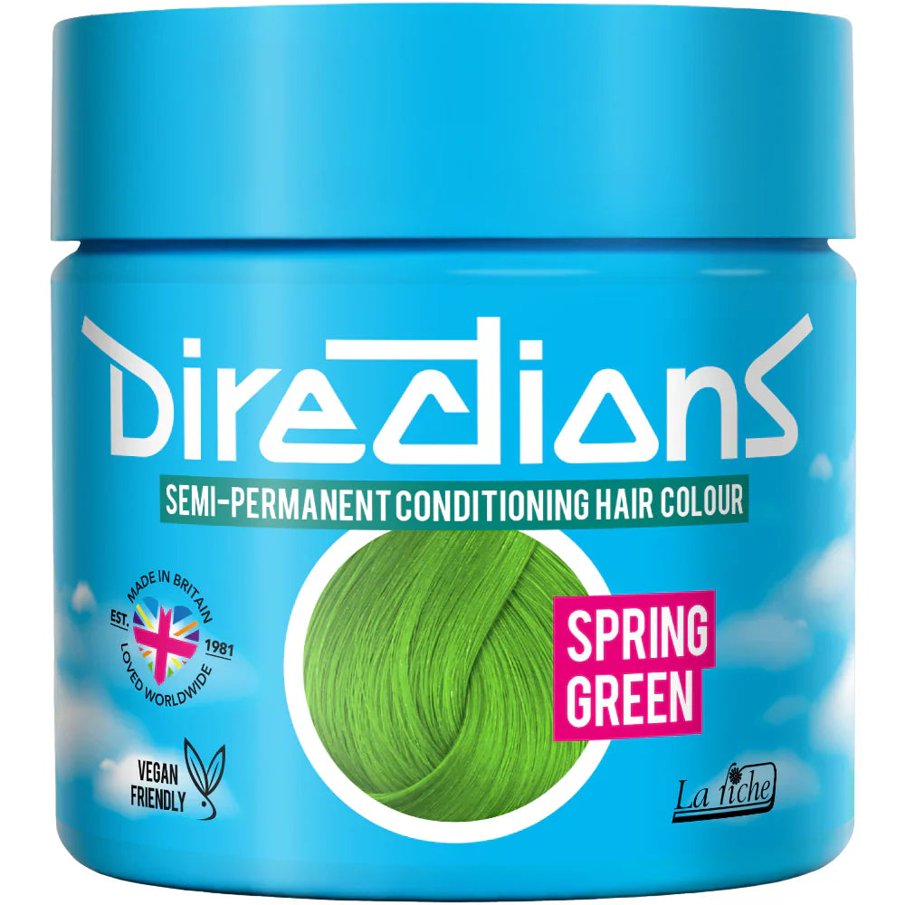 DIRECTIONS Spring Green Semi-permanent hair colour 100ml