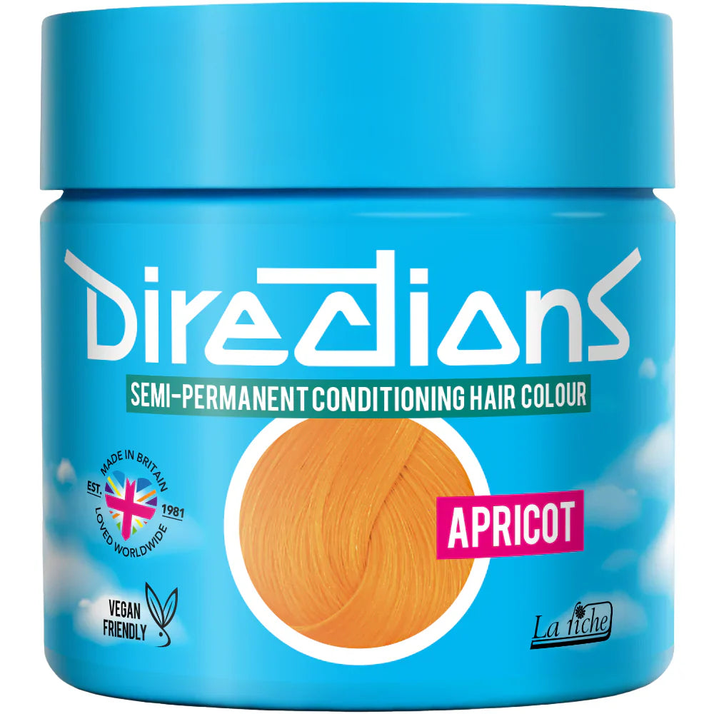DIRECTIONS Apricot Semi-permanent hair colour 100ml