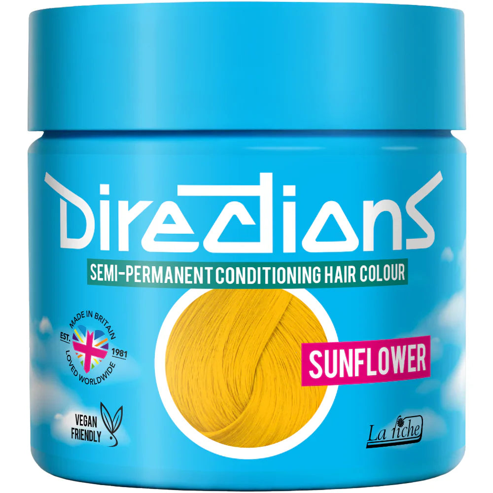 DIRECTIONS Sunflower Semi-permanent hair colour 100ml