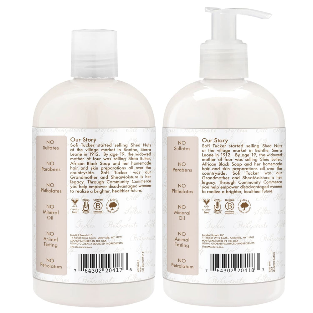 Shea Moisture 100% Virgin Coconut Oil Daily Hydration Shampoo & Conditioner 384ml Each