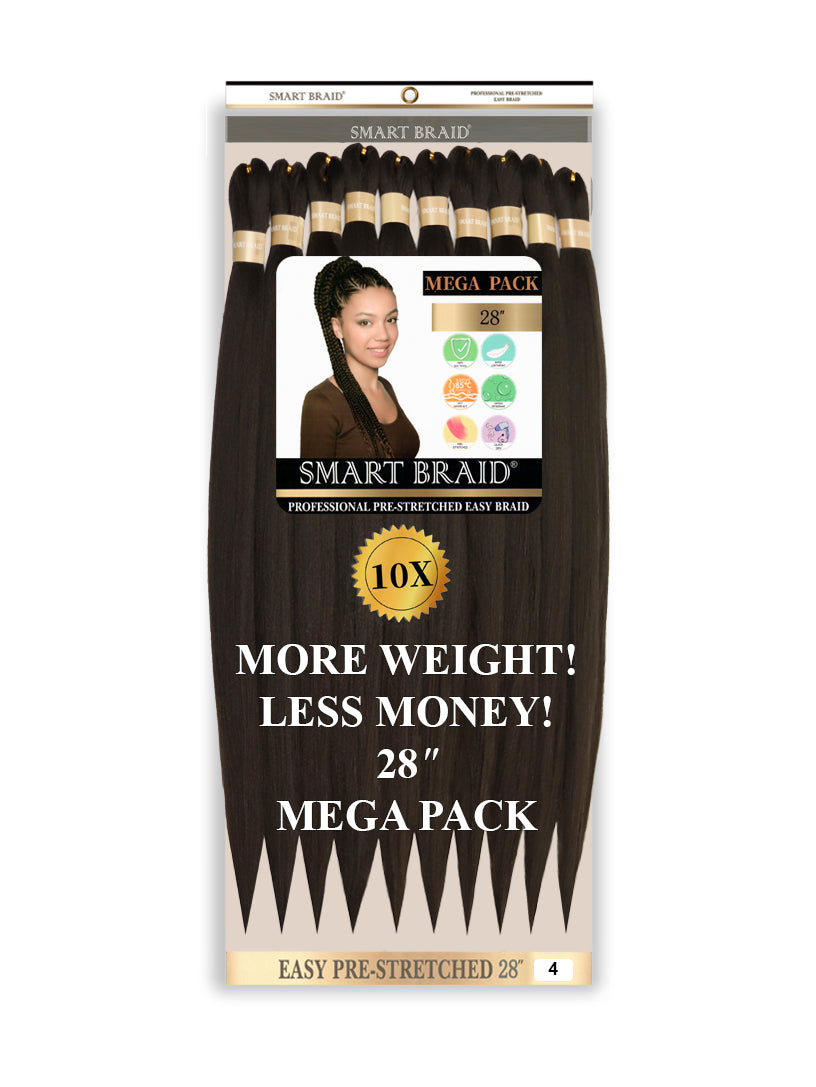 Smart Braid Pre-Stretched Braiding Hair 28"-10X Pack