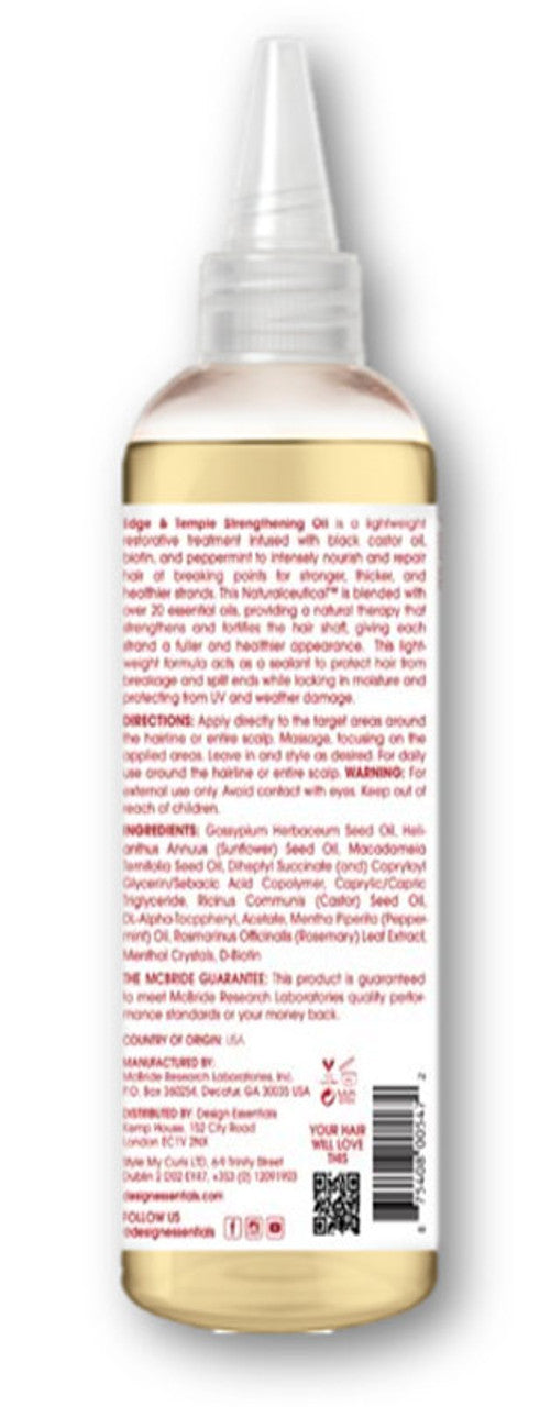Design Essentials Scalp & Skin Care Edge & Temple Strengthening Oil 118ML