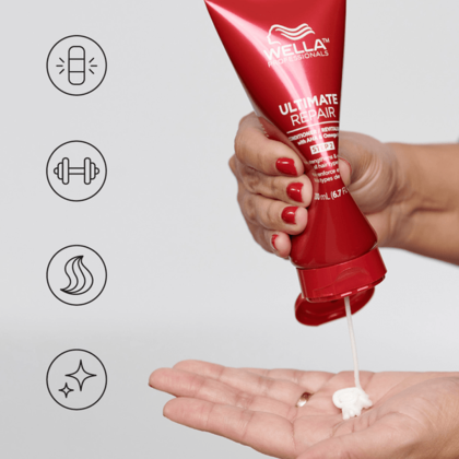 Wella Professionals Ultimate Repair Conditioner, Deep Nourishing Conditioner for Damaged Hair 200ml
