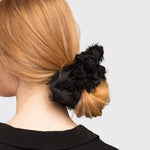Kitsch Brunch Scrunchie - Frayed Black