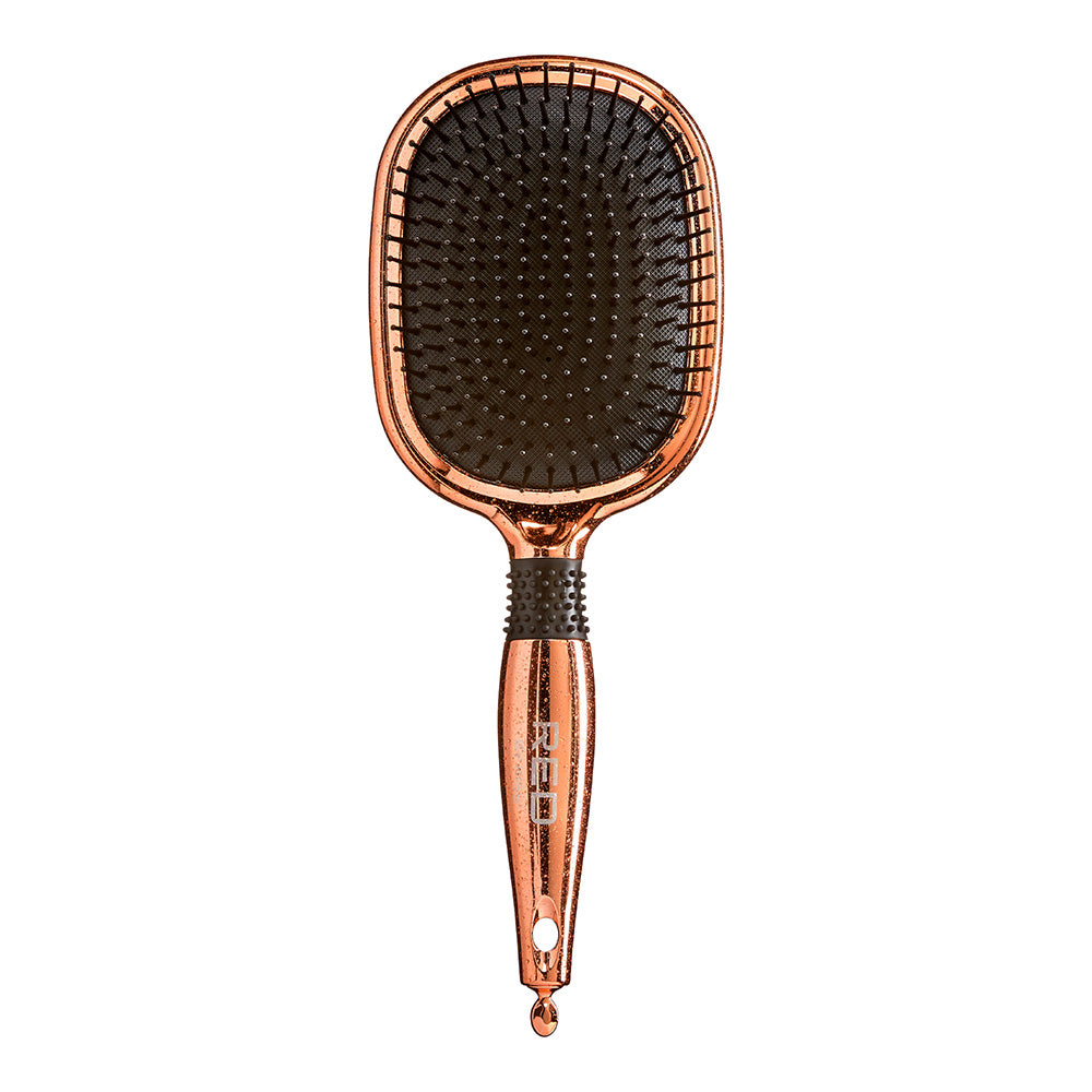 Red By Kiss Rose Gold Chrome Paddle Brush  Perfect for Blow Drying