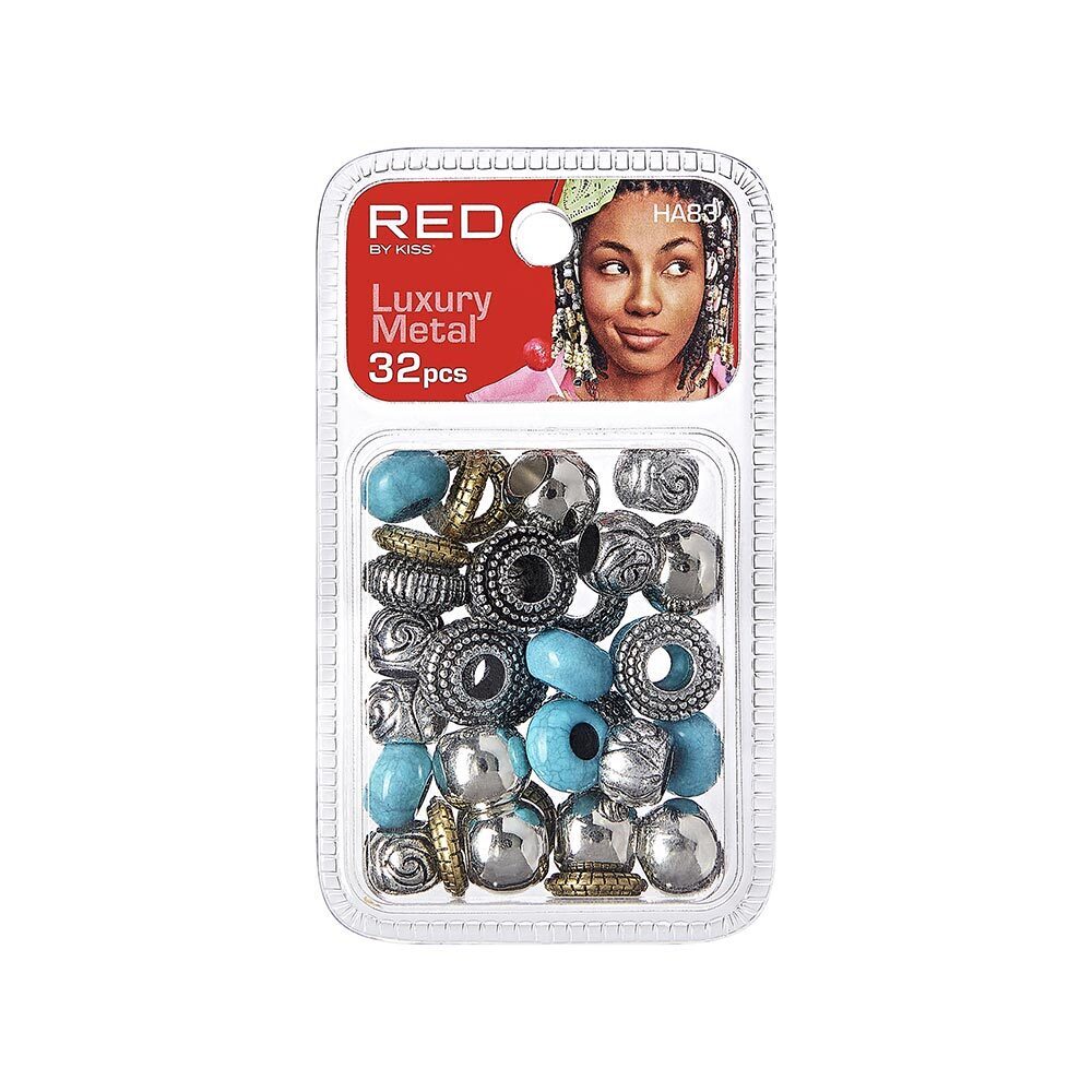 Red By Kiss Luxury Metal Hair Beads (32pcs)