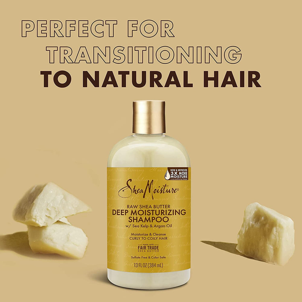 Shea Moisture Raw Shea Butter Set Shampoo 384ml and Conditioner 384ml