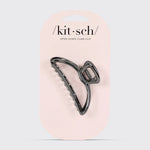 Kitsch Open Shape Claw Clip - Hematite