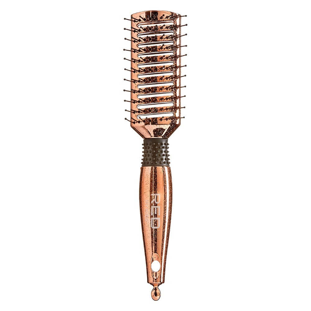 Red By Kiss Rose Gold Chrome Paddle Brush Vent  Beautiful Rose Gold Chrome Finish