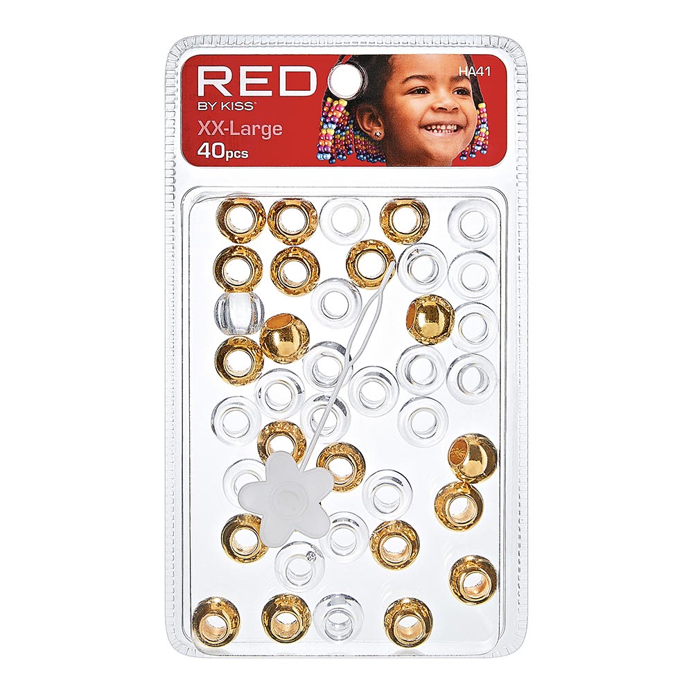 Red By Kiss XX-Large Hair Beads (40pcs)