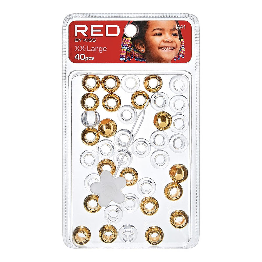 Red By Kiss XX-Large Hair Beads (40pcs)
