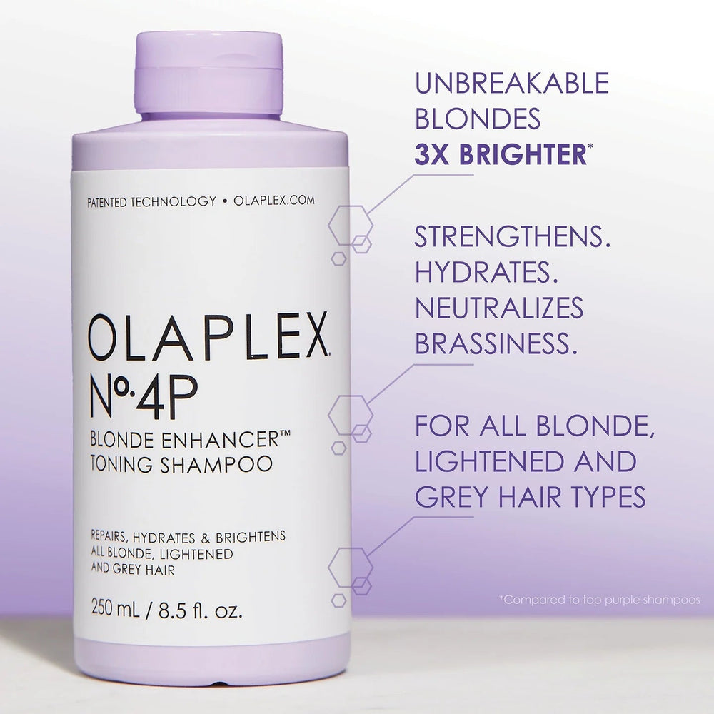 OLAPLEX NO.4P BLONDE HAIR HYDRATING AND BRIGHTENING PURPLE TONING SHAMPOO 1000ML